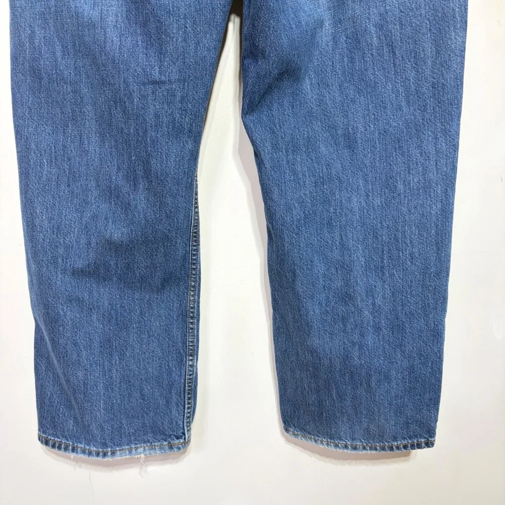 Axist Mens Straight Leg Jeans 38x29 Medium Wash Blue 100% Cotton Denim 39SB0100